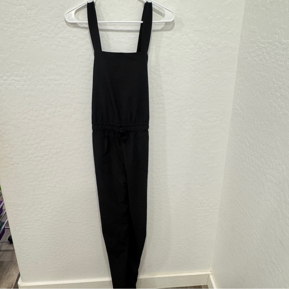 Albion Fit Sleeveless Jumpsuit Womens XS Black Jogger Athletic Athleisure Resort
